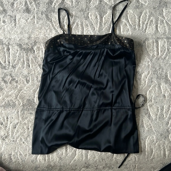 Express tank. Drawstring waist. Gold sequin on top. Size xs. NWT - Picture 1 of 2